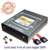 Lecteur CD-ROM et DVD sata 5’1/4 interne pour PC de bureau