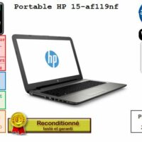 Portable HP 15-af119nf 15″ 1366×768 AMD A6-5200 2GHz
