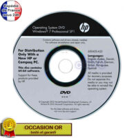 DVD HP de réinstallation 650435-A23 Windows 7 Professional SP1 64 bits