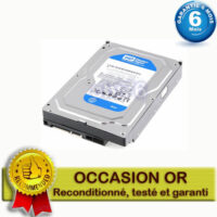 Disque dur interne 3,5′ SATA 250GO Western Digital Réf:WD2500AAJS-60U6AA0 pour PC